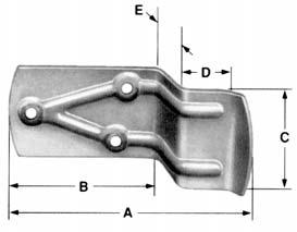 Hangers with Straight Bolt Safe Working Load 500 lbs per hanger Pressed steel wheels have large steel roller bearings.