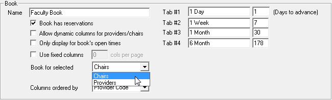A single click into an available (yellow) area of the Active tab starts the appointment creation process. The appointment start time will be based on the time block that the user clicked in.