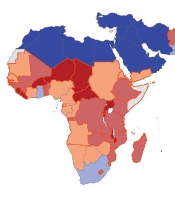 Energy Gap: Percentage of people without access to