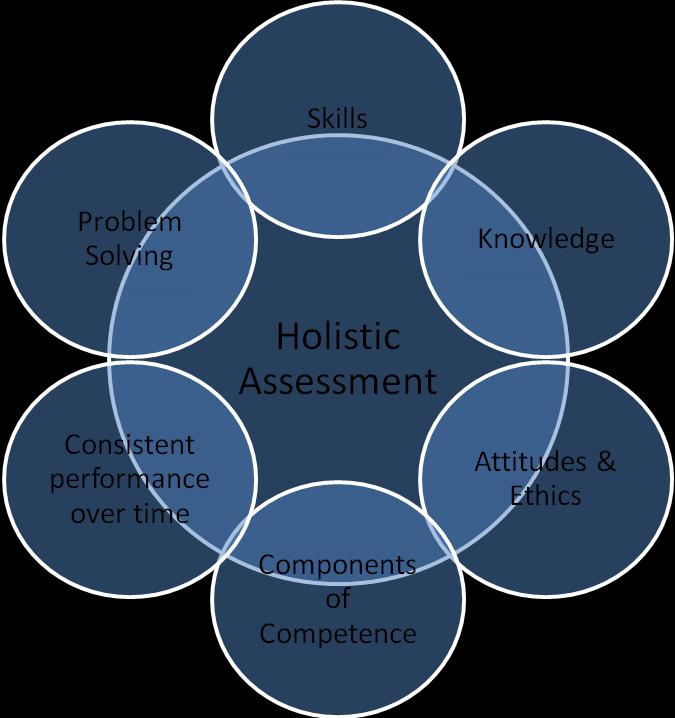 What is Holistic Assessment? Holistic assessment focuses on the assessment of whole work activities rather than specific tasks or components of a work activity.