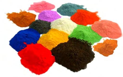 Pigment provides the color and some other qualities.