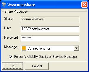 Shares The fllwing prperties can be mdified: Mdify the user and passwrd n the cmputer hsting the share. Dmain user can be specified if the machine is a member f a Dmain.
