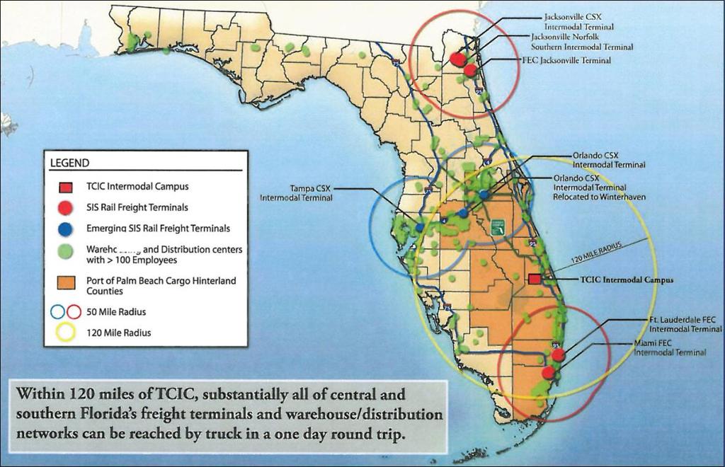 Florida Inland Port Florida distribution