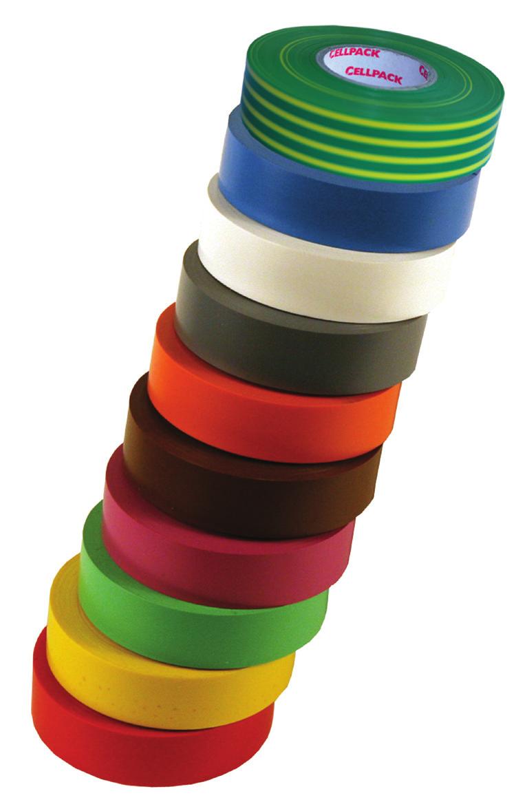 LV Insulating Tapes LOW VOLTAGE PVC ELECTRICAL TAPES #222, #233 AND #235 - Electrical insulation up to 1kV. - Colour coding and marking. - Self Adhesive. - Cold and weather resistant. - Oil resistant.