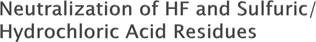 Cliff Industries Products HF Acid Eater