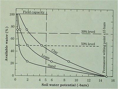 Porosity Soil Moisture Terms Total volume of pores per volume soil Soil is saturated when pores are filled Volumetric soil moisture (θ V ) Volume of water per volume of soil Maximum is