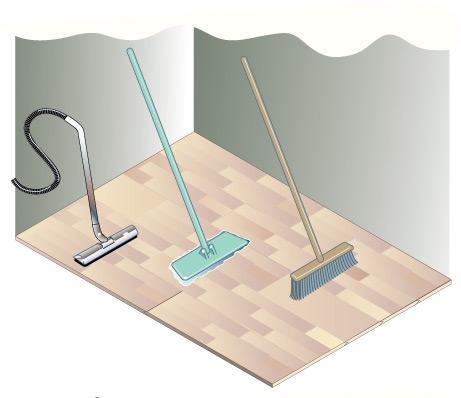 Alloc FillerTwine is placed in the gap and covered on top with a thin layer of silicone in a matching colour. This solution allows the flooring to move (expand/shrink).