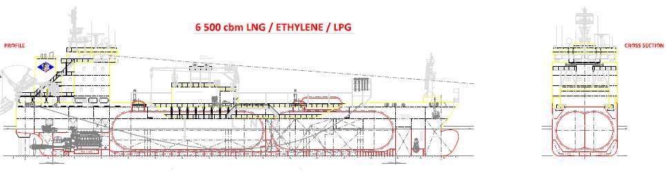 Newbuilding Coral Anthelia 6,500 cbm LNG/LPG/Ethylene carrier NB available 1H2013 High/low manifold