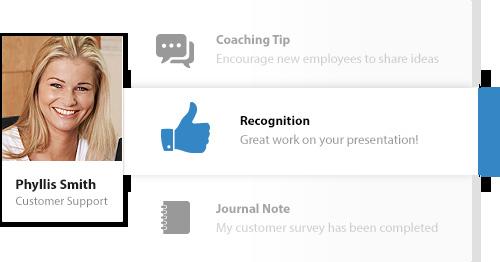 member or to promote from within. Feedback Share and receive instant feedback and recognition from managers, coaches, peers, and more.