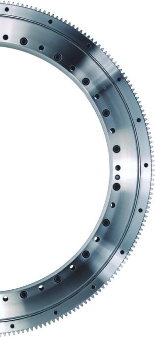 Dimensions, cross sections and the ring material of the bearings can be optimally matched to all application requirements.