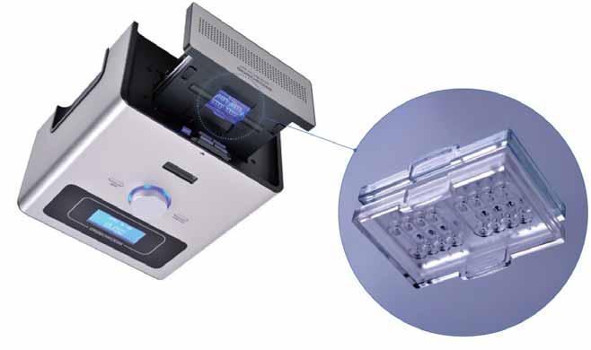 In addition, this instrument took the advantage of real-time PCR by integrating high-end fluorescence detection technology in it, which enabled users to visually identify PCR result through the