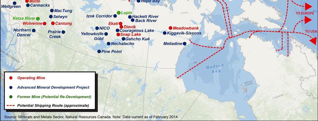 Canadian Arctic depends on: Commodity price World demand