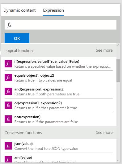 Expressions Leverages the same workflow definition language as Azure Logic Apps.