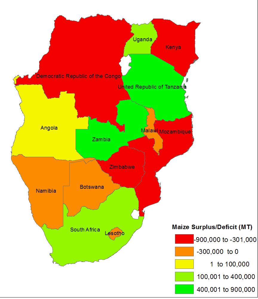 Regional Outlook 3 Maize Situation in Eastern and Southern Africa, 2014/15 Agricultural Season The region s harvests were