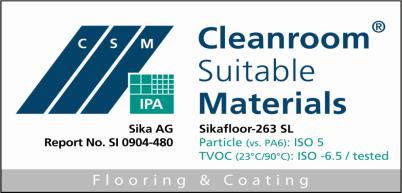 Construction Product Data Sheet Edition: 21/04/2013 Identification no: 02 08 01 02 013 0 000006 Version: GCC Sikafloor -263 SL Sikafloor -263 SL 2-part Epoxy Self-smoothing and Broadcast System