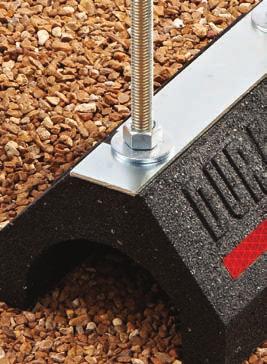 composition is not sharp or abrasive; helping to extend the roof life Dampens vibration No need for supplemental rubber pad Will not float or blow away UV