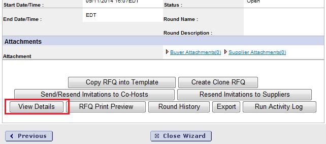 Create Clone RFQ Makes a copy of this RFQ that can be used as a test copy.