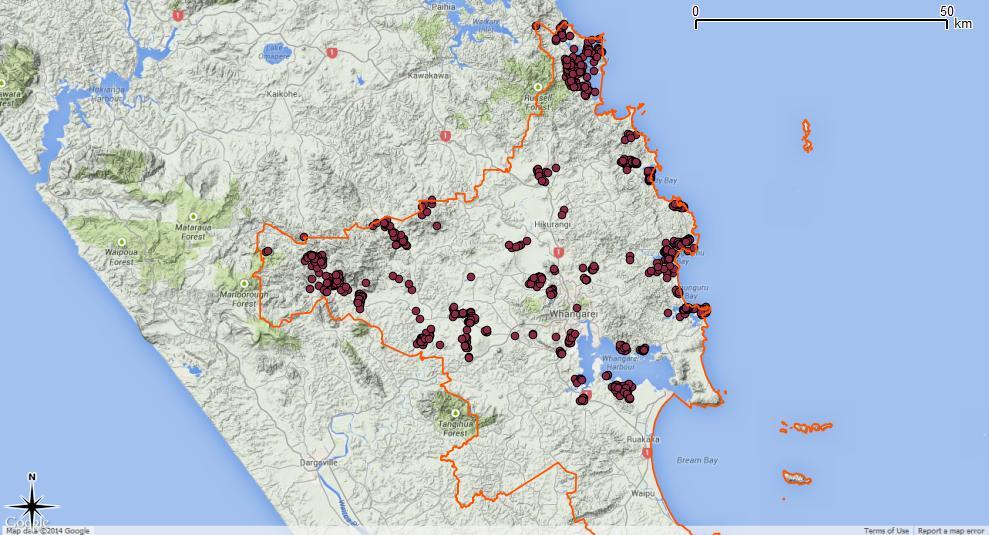 Figure 1 - Distribution of Māori Land Parcels in Whangarei District The parcels shown in Figure 1 above are those that are presently identified in Māori Land Online 7 ( MLO ).