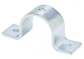 2400 - Standard Pipe Strap Size Range: 1 /2" (15mm) thru 24" (600mm) pipe Material: Steel Pipe Size Design Load 1 Function: Designed for supporting pipe runs from strut supports.