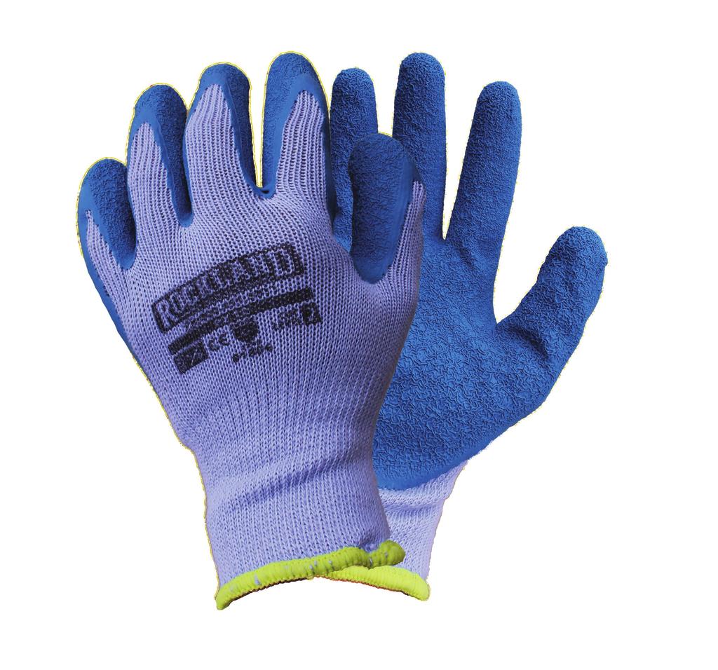 PX10 Polyester glove with latex crinkle coated palm Latex crinkle coating