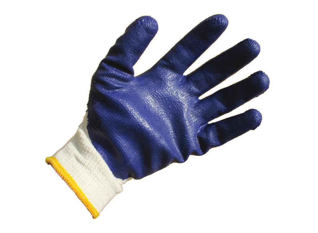 BLUE PALM Seamless knit glove with smooth latex on palm and fingers Cost and