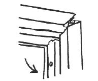Drywall Slip-on Frames Installation Process (5 steps) 1. Slide header in place over wall approximately in center of opening. 2. Install one jamb by sliding it over wall at top.