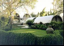 Landscaping to moderate microclimate temperature, provide shade,