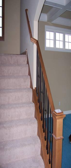 Stair handrail.