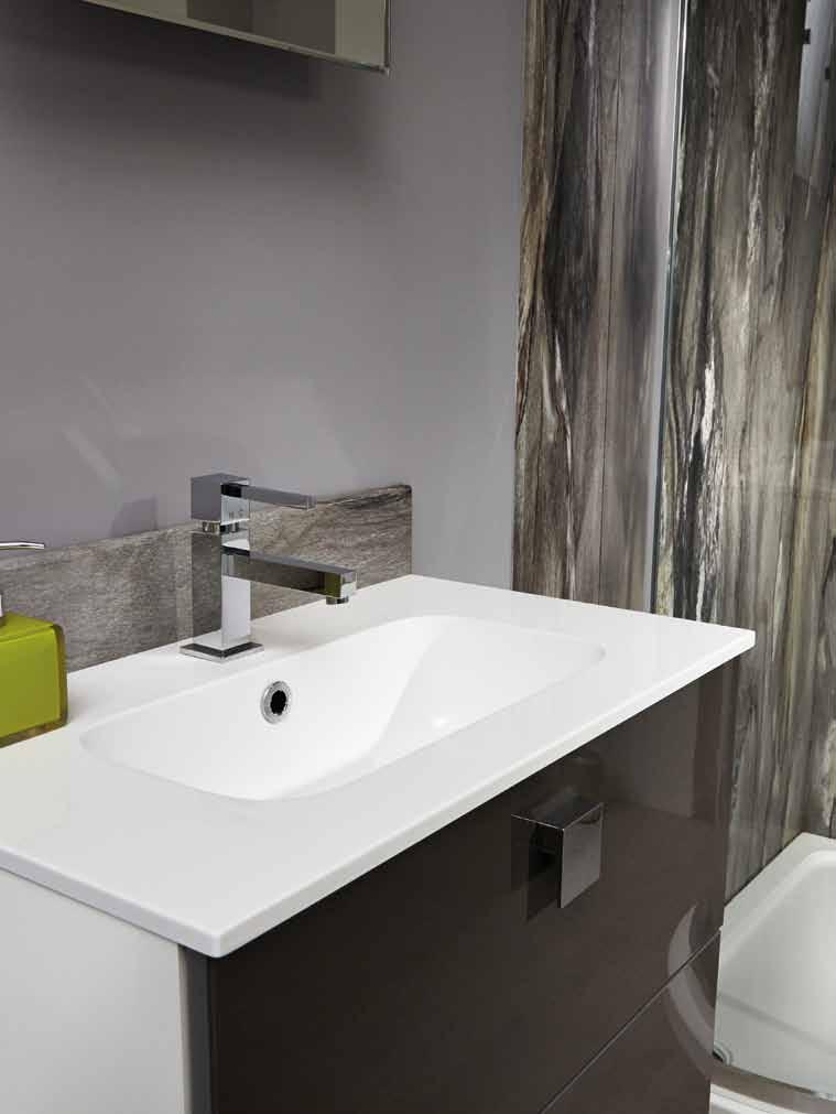 laminate upstands Upstands ready-made at 160mm high are an ideal way to finish off behind vanity units and worksurfaces. The top edge is postformed for a smooth, easy maintenance detail.