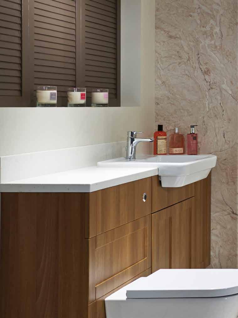 solid surface worksurface Solid surface is a high performance, sleek material that will enhance your bathroom with a designer touch.