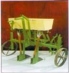 3. TWO ROW SEED DRILL: It is an animal drawn simple, light weight, and compact machine to sow crops like wheat, gram, sorghum, soybean, lentil, pea, sunflower, safflower, etc in black soil under