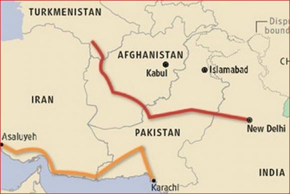southern/central Europe The Turkmenistan-Afghanistan-Pakistan-India [TAPI] pipeline expected