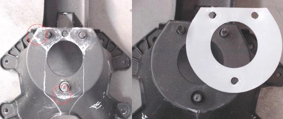 cas,ng from steel wheel Prototype with no mylar isolator after 240 Hr ASTM B117