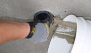 Cut the ½ PVC pipe to accommodate the proper installation of the Rain Deck housing.