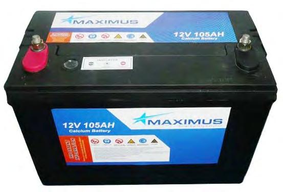 3.4. ENERGY SYSTEM DETAIL DESIGN from local suppliers. The Maximus 105 Ah battery was selected, based solely on cost, as the battery that supplied the DC light security system during night time.