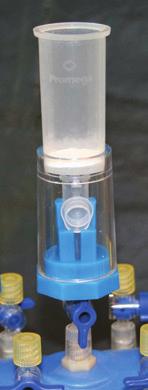 5ml microcentrifuge tube in the base of the Eluator Vacuum Elution Device, securing the tube cap in the open position, as shown (Figure 3, Panel A). 16.
