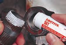 Sealant with PTFE Anaerobic White MR 5438 Non-Anaerobic White Primers also help speed up cure rates.