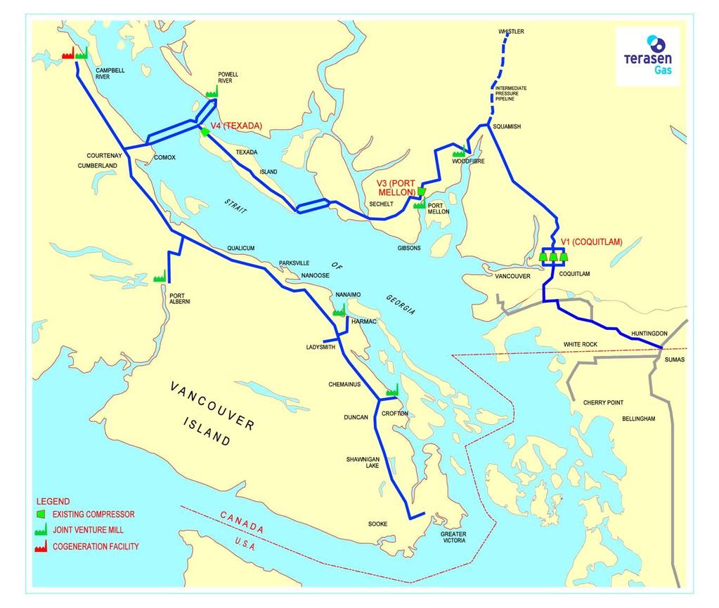 FortisBC Natural Gas System Lower Mainland and Vancouver Island