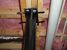 6. Structural Defects This support post is not installed correctly.