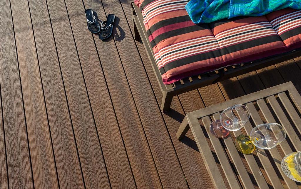 SOLID BOARDS TIGER COVE SPANISH SAFFRON Infinity TM co-extruded composite decking SAPPHIRE SILVER Introducing Infinity TM ; the latest in bamboo-plastic composite innovation from Eva-Last.