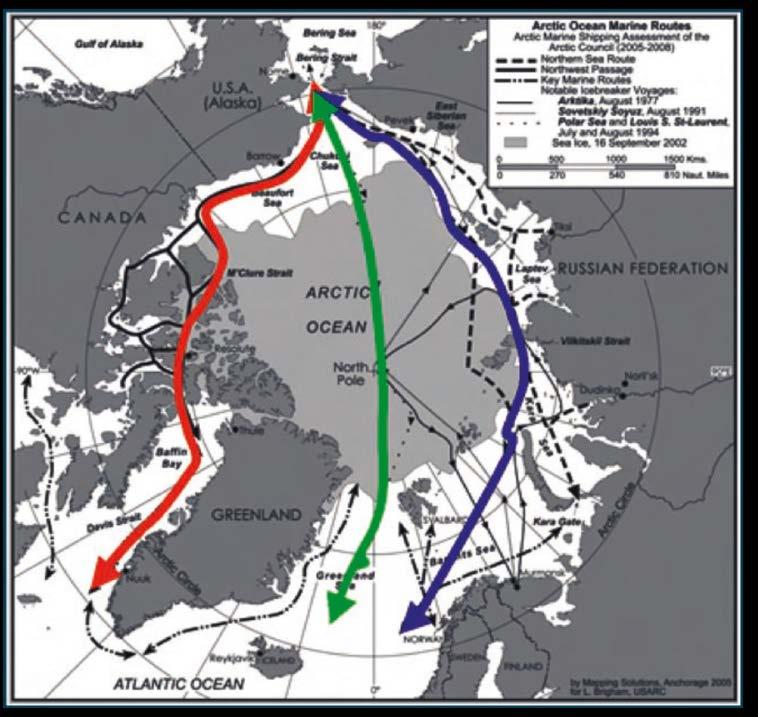 Arctic Maritime Infrastructure Several deficiencies in the current marine transport infrastructure have been identified (e.g.