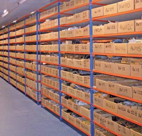 With chipboard shelves they can hold evenly distributed loads of up to 375 kg per level.