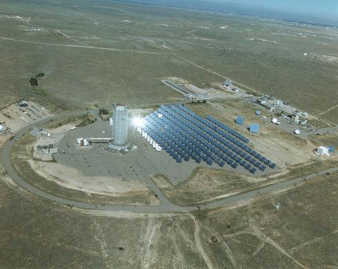 (photos courtesy Sandia National Laboratories) Central Receiver Test Facility at Sandia