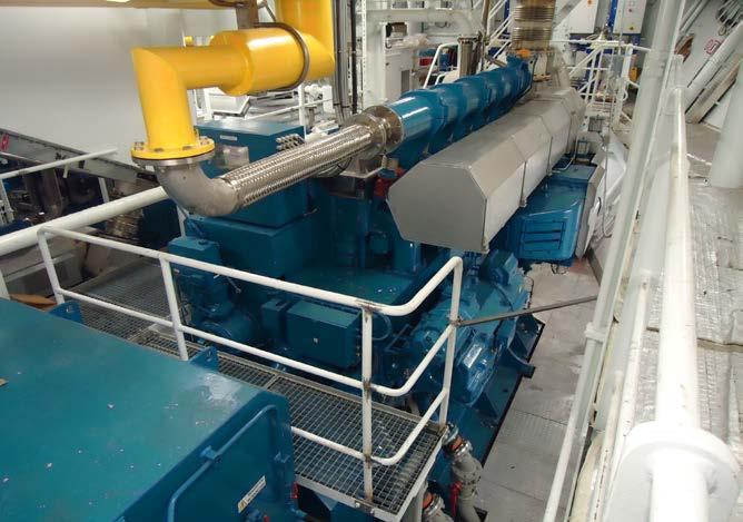 Wärtsilä dual fuel 6L34DF generator set onboard the PSV