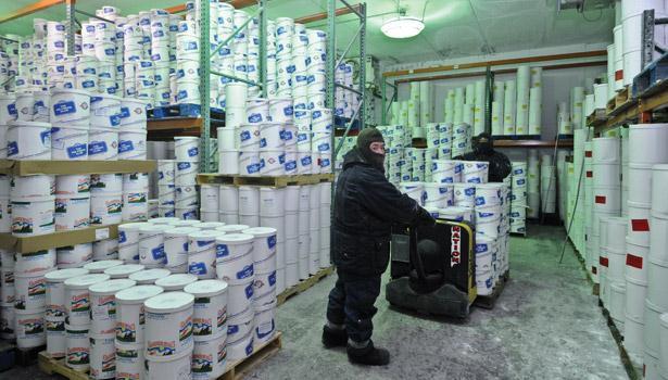 Cold storage warehouses are for storing products like Milk, Ice, Poultry items which are required to be stored in freezer temperatures.