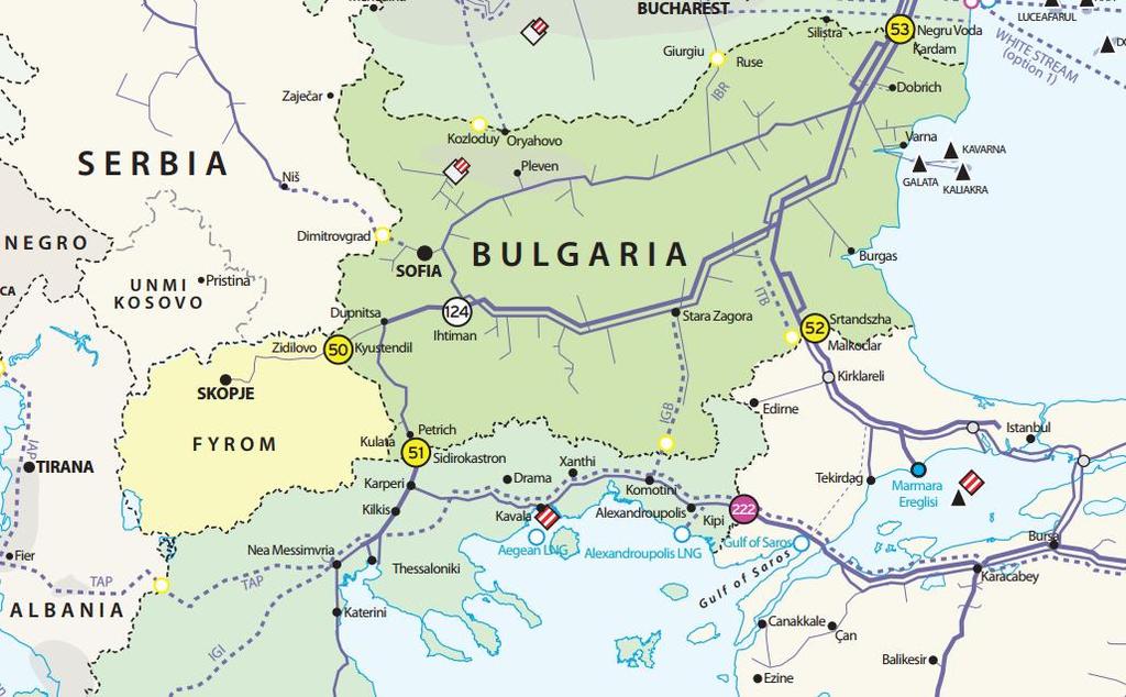 Best placed to offer an Alternative Supply and Route Solution to Bulgaria and onwards to Romania, Serbia and the
