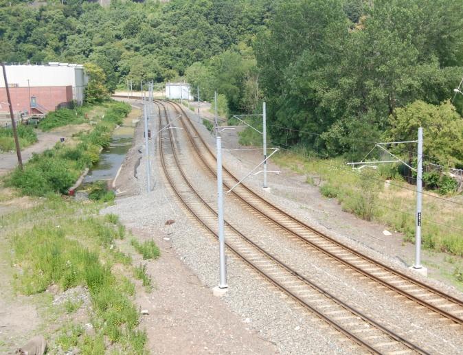 HBLR Track Crossing Light Rail Tunnel line