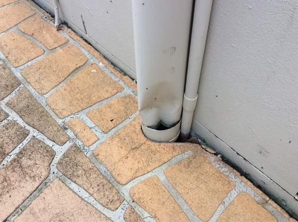 rotting, corrosion, decay) Downpipes Other EXPLANATIONS Comments (Optional): Dent in right