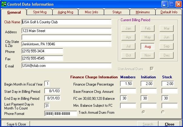 ClubConnect Accounts Receivable User Guide Print and Verify Statements If necessary, you can change the member statement messages. Changing Statement Messages 1.