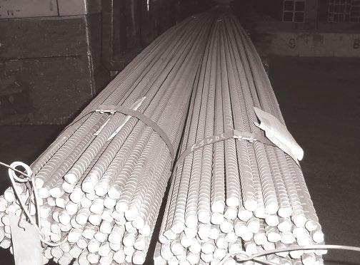 CONCRETE REINFORCING BARS STOCK LENGTHS 20', 40' MATERIAL AVAILABLE IN GRADES 40 AND 60 Bar Number 3/8 Rd. 3.376 1/2 Rd. 4.668 5/8 Rd. 5 1.043 3/4 Rd. 6 1.502 7/8 Rd. 7 2.044 1 Rd. 8 2.670 1-1/8 Rd.